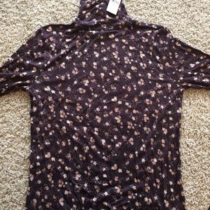 Lou and Grey Floral Turtleneck